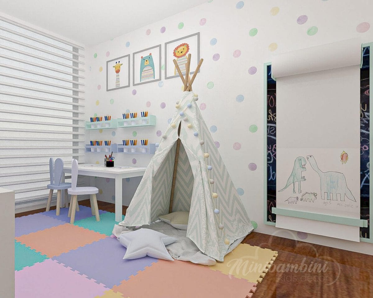 Diseño de interiores, diseño de espacios para niños, render, cuartos para niños