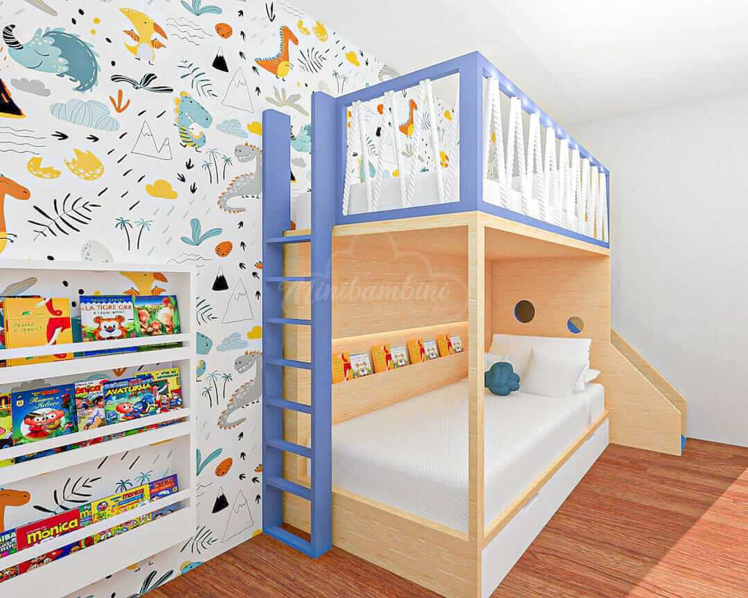 camarote camarote para niños, camas, montessori