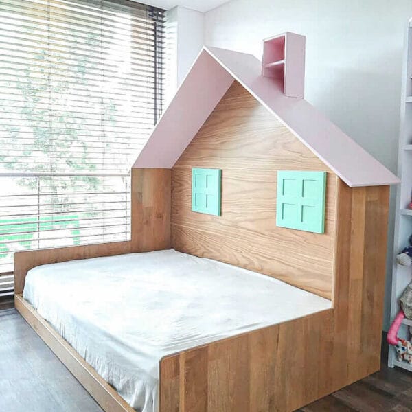 Camas para niños, camas casita, cama casita, casita para niños, montessori, diseño de interiores, interiorismo