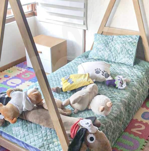 cama teepee, camas para niños, decoracion espacios de niños