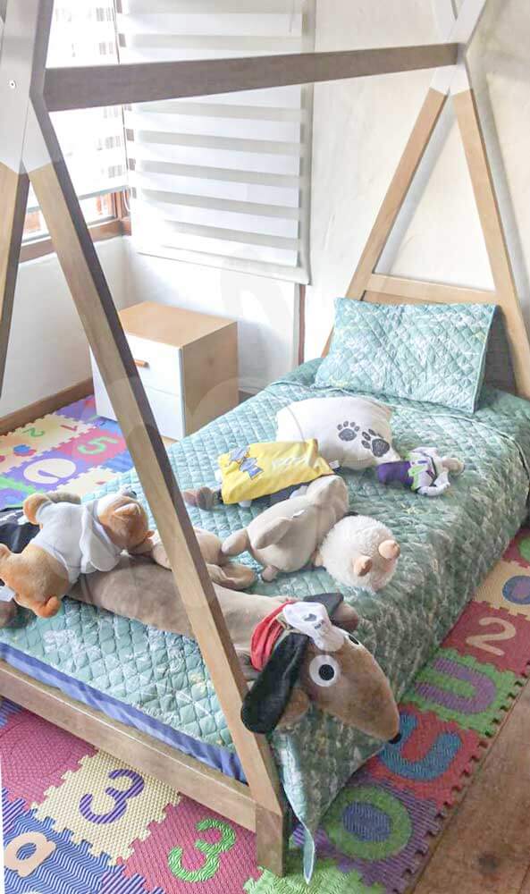 cama teepee, camas para niños, decoracion espacios de niños